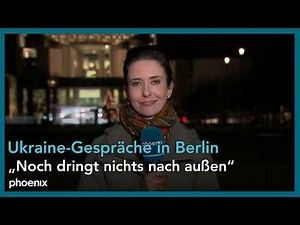 Schaltgespräch mit Katharina Kühn (phoenix-Reporterin) zum Ukraine-Treffen in Berlin