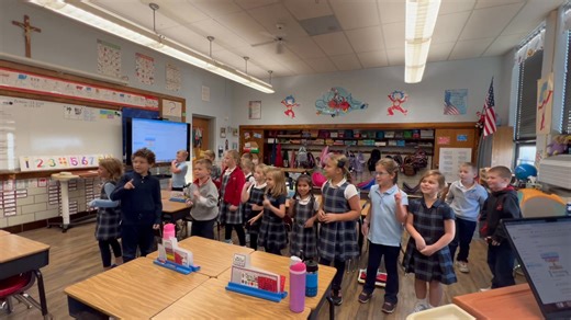 2.3K views · 36 reactions | ✨Our first graders are rocking their math skills with the Doubles Rap! ✌️ | St. Louis Catholic School | Facebook