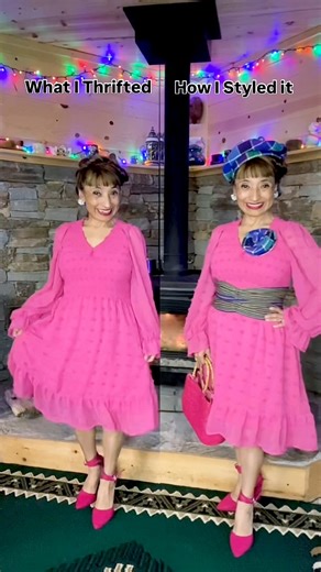 What I Thrifted Vs How I Style it!😅 Which one is your favorite? . . Styling the dress I thrifted for $1 paring it with the accessories I made from a skirt. creating Check out my videos and see the before and after of the dress I am wearing in this video and more fashion tips. . . -Thrifted Dress and Handbag. -Handmade Beret, Hair Bow and Hair Flower by Warmi Unique. . . . . . . . . . . . . . . . . . . . . . . . . . . . . Follow for more✅ . . . . . . #whatithriftedvshowistyleit #thriftedfashion 