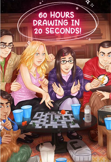 The Big Bang Theory D&D Fanart: 60 Hours in 20 Seconds!