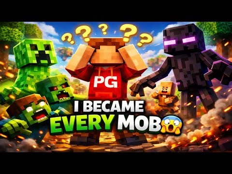 I Became EVERY Mob in Minecraft… (This Was a Mistake 😱)