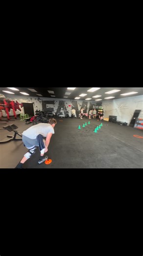 Matty Flanagan on Instagram: "JUKE TUNNEL 🌀 Athletes start 3 yards from the tunnel. On the go, offense and defense sprint at each other into the tunnel. The offense wears two towels on the waist. As they come out of the tunnel, the offense makes a move and explodes to the right or left ring. The defender’s job is simple: pull a towel before the offense can break the plane of the ring. No overthinking. Just speed, reaction, and competition in tight space. This drill: • Lets athletes be athletes 