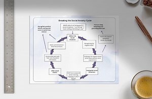 Social Anxiety Cycle Worksheet: CBT Therapy Tool (PDF Digital Download) - Etsy