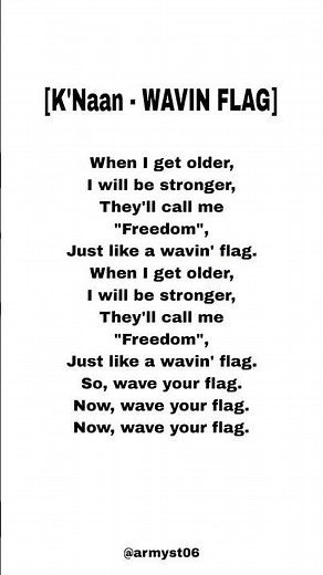 K'Naan - Wavin Flag (Lyrics)