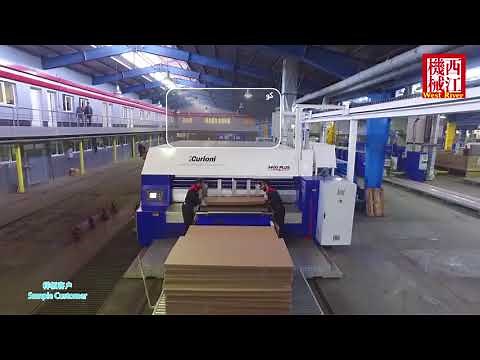 5PLY Ligne de production de carton ondulé- Rivière Ouest Machines