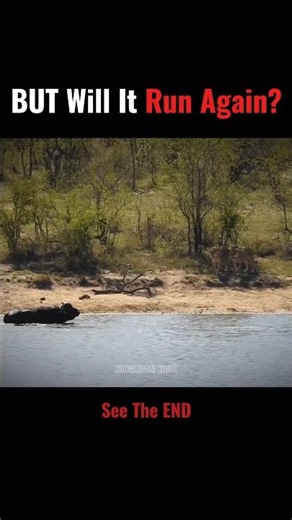 Buffalo VS Two Deathliest Predators #lion #crocodile #wildlife #animals