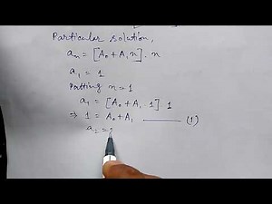 MCS-033: Example-1 || Solve Non Homogeneous recurrence relation(Hindi)