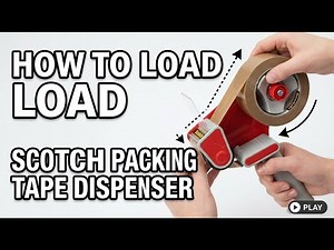 How To Load Scotch Packing Tape Dispenser!