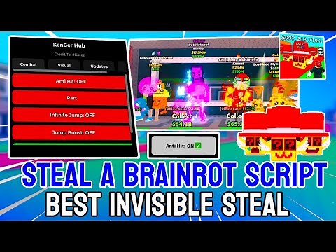 [NEW] Steal a Brainrot Script – Invisible Steal, Anti Hit, Auto Steal, No Clip & More (NO KEY)
