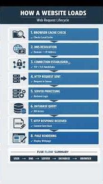 🚀 How a Website Loads in Seconds | Web Request Lifecycle Explained #backend #api #networking