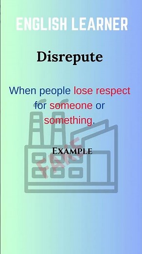Disrepute - Meaning With An Example #wordoftheday #shortsfeed #disrepute
