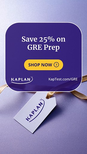 Save 25% on GRE prep for a limited time. | Kaplan Grad Prep | Facebook