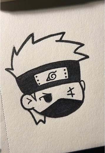 Easy Kakashi Drawing Tutorial for Beginners