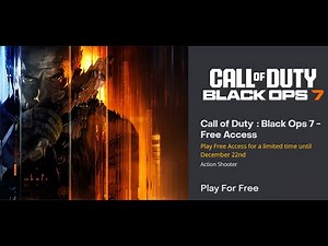 How To Install/Download Black Ops 7 For Free On PC (Play for free until 22/12/25 Steam/Battle.net)