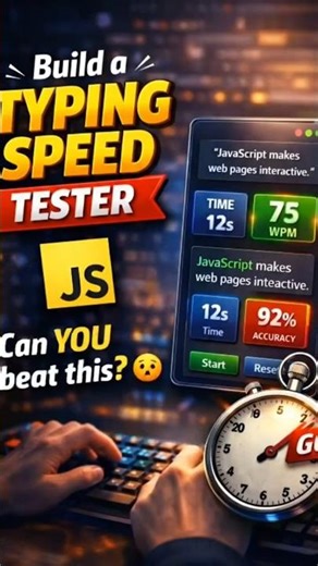 Build a typing speed calculator in JavaScript