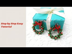 How to Make a Christmas Earrings in 10 Minutes.