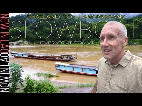 Laos Slow Boat Overnight Village of Pak Beng - What to Expect | Washed out Laos E13