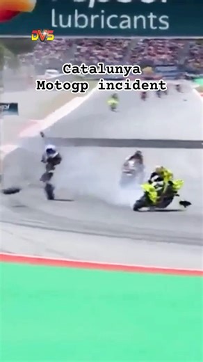 Alex Marquez Crashes at MotoGP Spain - Catalunya