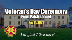 WATCH: USAG Stuttgart hosts a Veteran’s day ceremony on Patch Barracks. If you were unable to attend today, or unable to attend any ceremony, spend a few minutes with us as we say thank you to those who answered the call. | U.S. Army Garrison Stuttgart