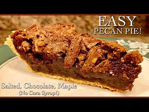 EASY Chocolate Pecan Pie Recipe! NO CORN SYRUP! Perfect for Thanksgiving Day.