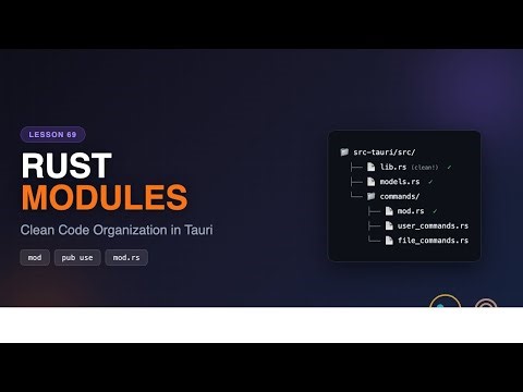 Rust Modules in Tauri: Organize Your Code Like a Pro! 🦀