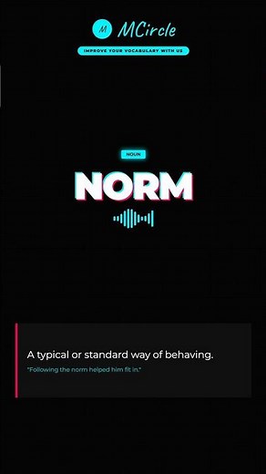 Learn English: What is Norm? | Vocabulary Shorts