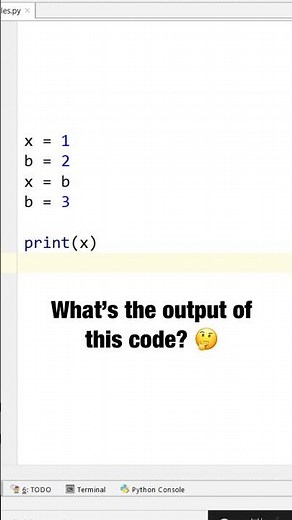 What’s the output of this code? Python Quiz 3 #Shorts