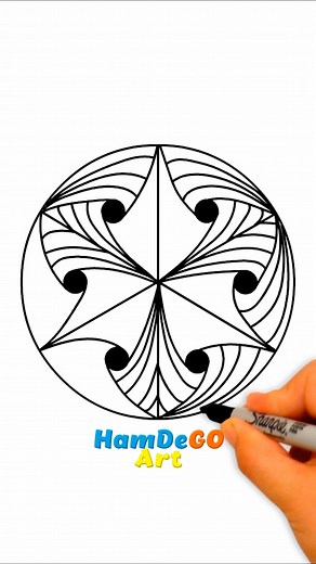 84K views · 1.6K reactions | ✅❤ Aprende a dibujar una hermosa mandala paso a pasoEasy and simple drawing ideas for beginners Step by Step drawing tutorials for kids 殺 Easy drawing - Dibujos faciles - Para principiantes #drawing #draw #howtodraw #learntodraw #sketch #skechbook #coloringpage #cartoon #viral #zentangle #pattern #mandalas #cute #beautiful #reelsviral #fyp #beautiful #reels #foryou #parati #reelsfb #videoviral #doodle #art #satisfying | Hamdego Art | Facebook