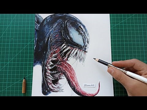 How to draw Realistic Venom