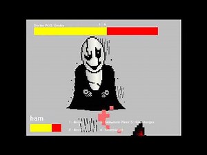 3D W.D Gaster Fight! Undertale fangame; Yet another bad time simulator