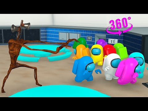 Among Us 360° VR: Siren Head Among Us Horror Animation | ACGame Animations