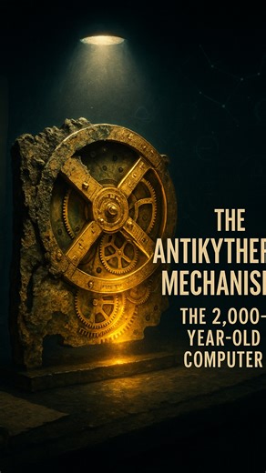 Unnoticed_Tv on Instagram: "The Antikythera Mechanism: Ancient Greece’s Lost Computer ⚙️🌊 Discovered in a 1901 shipwreck off Antikythera Island, this 2,000-year-old bronze device predicted eclipses, tracked planets, and calculated Olympic dates with gears more advanced than anything known until the 14th century. 🏛️🔭 Called the world’s first analog computer, it blended astronomy, math, and engineering in a way that still stuns modern scientists. ✨ ✨ Because true genius outlives even the oceans