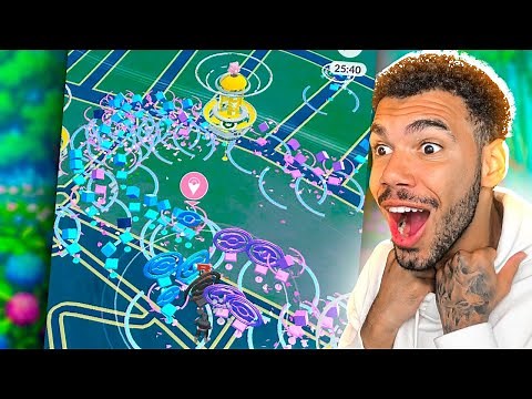 40 POKESTOP NO MESMO LUGAR - POKEMON GO | Cris |