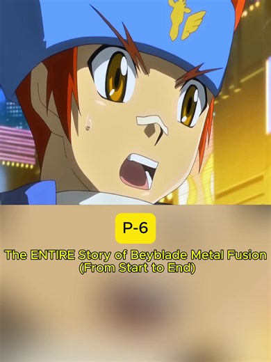 The ENTIRE Story of Beyblade Metal Fusion (From Start to End) #BeybladeBurst #ValtAoi #BattleTops #fyp #viral