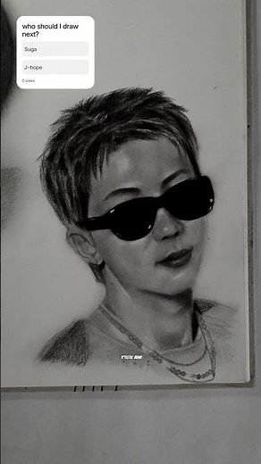RM drawing ✨#kimnamjoon#bts#rm#drawing#portraitfeed#sketch#portrait#shorts #youtubeshorts#fyp#viral