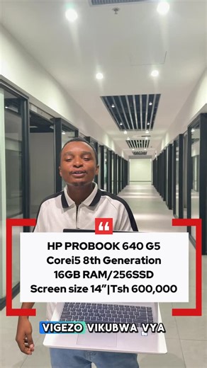 Daba Tronix on Instagram: "𝗛𝗣 𝗣𝗥𝗢𝗕𝗢𝗢𝗞 𝟲𝟰𝟬 𝗚𝟱 Only Tsh.600,000/= 𝗣𝗥𝗢𝗖𝗘𝗦𝗦𝗢𝗥 Intel®️ Core™️ i5-8265U (3.6GHz maximum processor speed). 𝗦𝗧𝗢𝗥𝗔𝗚𝗘 256GB Solid State Drive (SSD). 𝗥𝗔𝗠 16GB RAM 𝗪𝗜𝗡𝗗𝗢𝗪𝗦 Windows 11 Pro 𝗗𝗜𝗦𝗣𝗟𝗔𝗬 14.0” HD LED Display 𝗞𝗘𝗬𝗕𝗢𝗔𝗥𝗗 Full size, backlit Keyboard 𝗣𝗢𝗥𝗧𝗦 𝗔𝗩𝗔𝗜𝗟𝗔𝗕𝗟𝗘 3 USB port Type C port Earphone jack port HDMI port Ethernet port 𝗖𝗔𝗡 𝗕𝗘 𝗨𝗦𝗘𝗗 𝗙𝗢𝗥 ⚡️Gaming (PES) ⚡️Graphics design & Programming ⚡