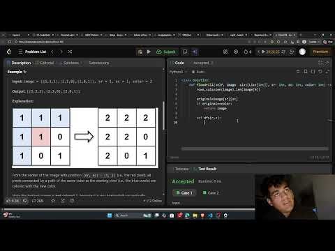 Leetcode-733 (Flood Fill) clacky keyboard;)