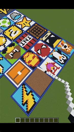 Satisfying Pixel Art In Minecraft! Tree Leaf #shorts #gaming #minecraft