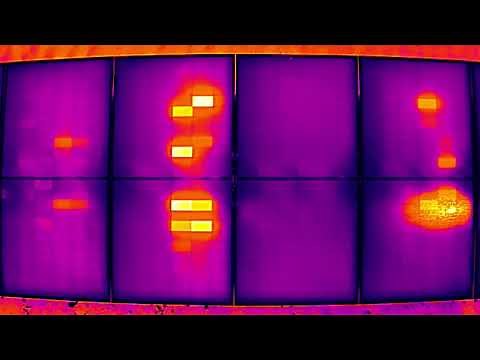 Drone Thermography of Half-cut Solar Cells