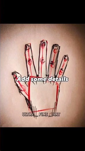 How to draw A HAND || #animeeart #anime