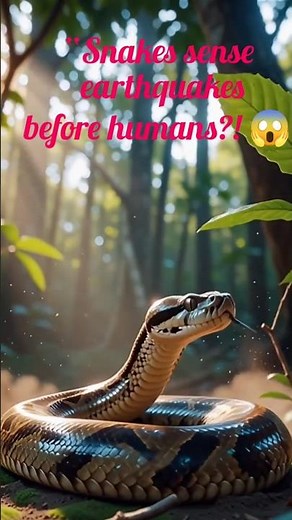 🌍 How Snakes Detect Earthquakes Before They Strike! #shortsfeed #facts #motivation