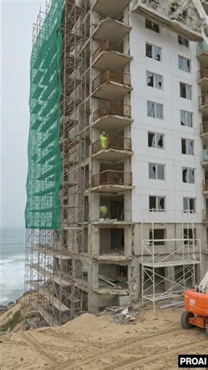 Complete transformation of an old skyscraper into a modern luxury tower