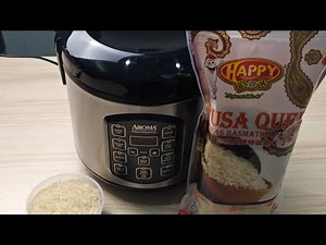 Aroma Rice Cooker Cook Plain Basmati Rice