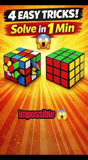 4 Easy trick to solved Rubik's cube