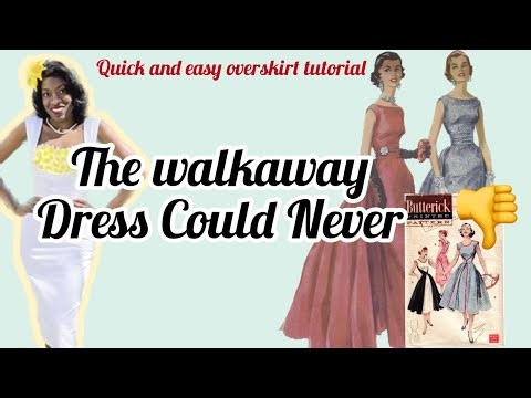 Make a Simple overskirt In 1hr or less