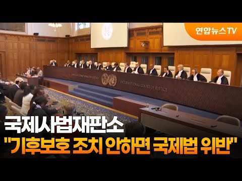 국제사법재판소 "기후보호 조치 안하면 국제법 위반" / 연합뉴스TV (YonhapnewsTV)