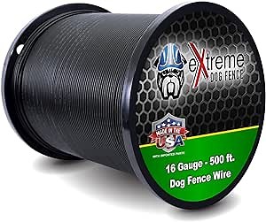 Extreme Dog Fence Thick Dog Fence Boundary Wire - 2000 Feet of High Performance In-Ground Electric Dog Fence Wire -16 Gauge (AWG) Long Lasting Perimeter Wire