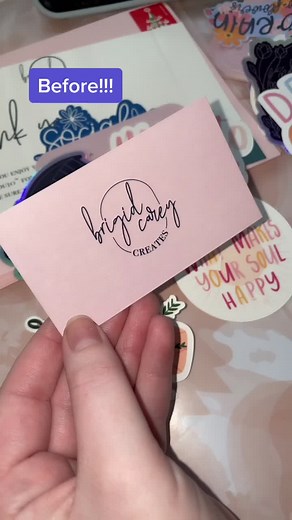 DIY Cute Cricut Business Cards Tutorial