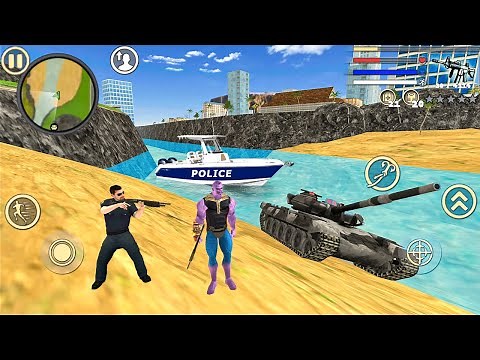 Thanos Rope Hero Vice Town: Fun at NY City #2 - Android Gameplay