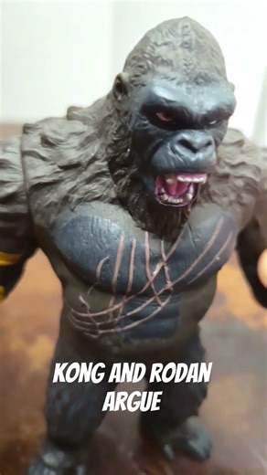 KONG AND RODAN ARGUE | #shorts #foryou #godzillamemes #godzilla #actionfigures